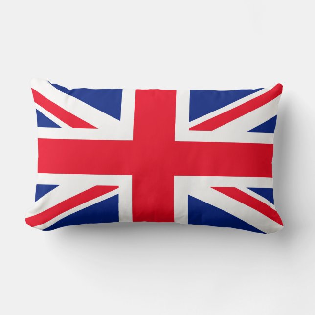 United Kingdom Union Jack Flag Lumbar Cushion (Front)
