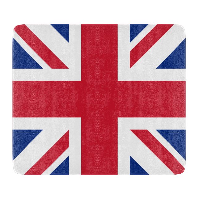 United Kingdom Union Jack Flag of British Colonies Cutting Board (Front)