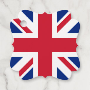 United Kingdom Union Jack Flag of British Colonies Favour Tags