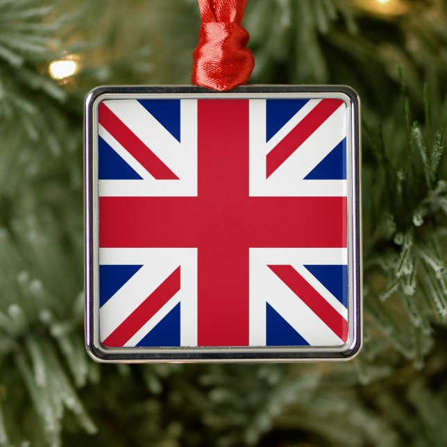 United Kingdom Union Jack Flag of British Colonies Metal Tree Decoration (Tree)