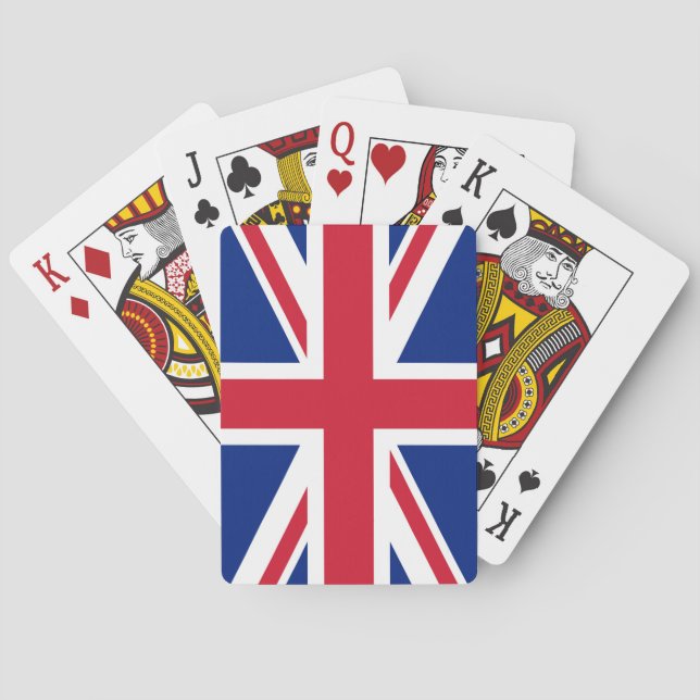United Kingdom Union Jack Flag of British Colonies Playing Cards (Back)