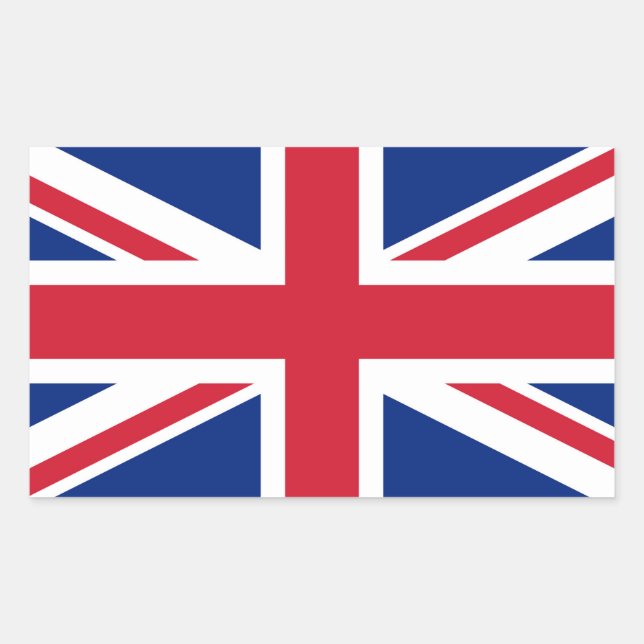 United Kingdom Union Jack Flag of British Colonies Rectangular Sticker (Front)