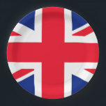 United Kingdom Union Jack Flag Paper Plate<br><div class="desc">United Kingdom Union Jack Flag</div>