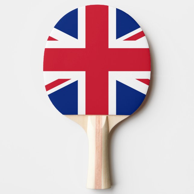United Kingdom Union Jack Flag Ping Pong Paddle (Front)