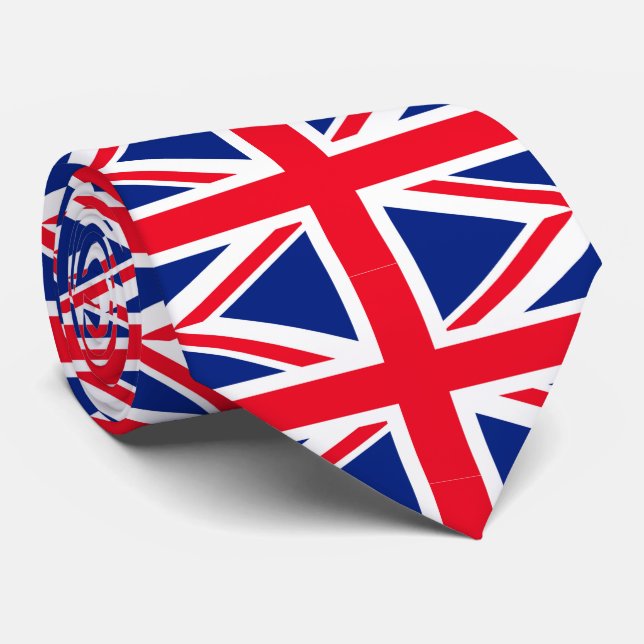 United Kingdom Union Jack Flag Tie (Rolled)
