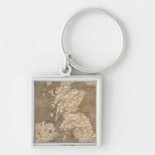 United Kingdoms Map by Arrowsmith Key Ring