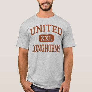 United - Longhorns - High School - Laredo Texas T-Shirt
