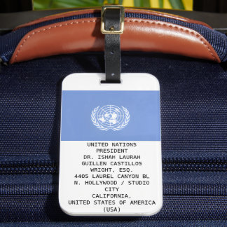 UNITED NATIONS LUGGAGE TAG