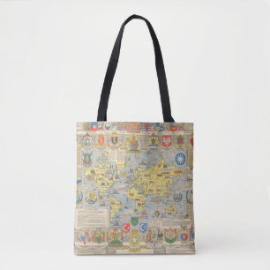 United Nations Map of the World Tote Bag