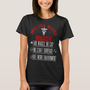 United Nurses March Million Nurse March May 12 202 T-Shirt
