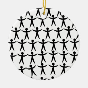 United People Ceramic Tree Decoration