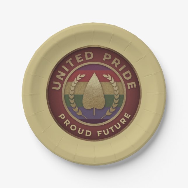  United Pride Proud future  Paper Plate (Front)