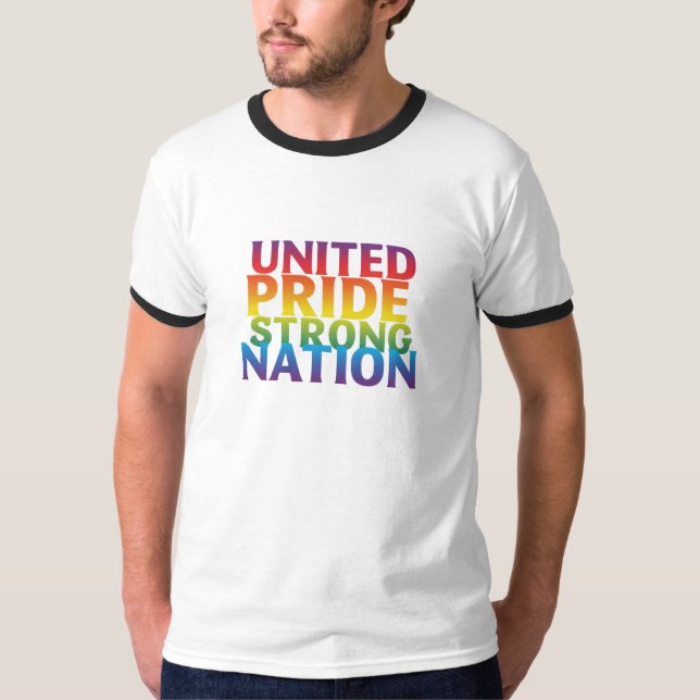 United Pride Strong Nation T-Shirt (Front)