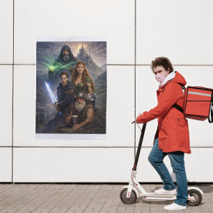 United Races Epic Scene Poster   Fantasy Unity Art