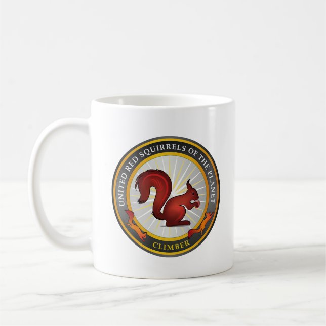 UNITED RED SQUIRRELS COFFEE MUG (Left)