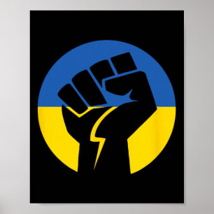 United Solidarity With The Ukraine Called Fist Poster