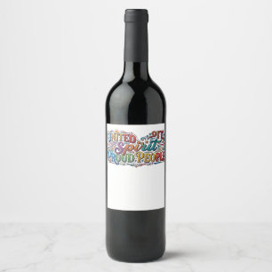 United Spirit Proud People. Unity Message T-Shirt Wine Label