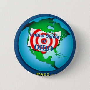 United State of Ohio 6 Cm Round Badge