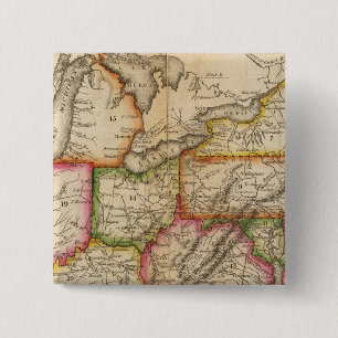 United States 11 15 Cm Square Badge
