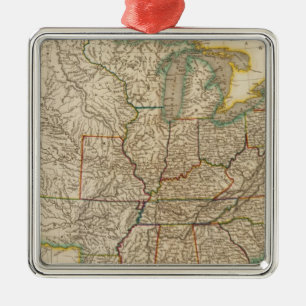 United States 12 Metal Tree Decoration