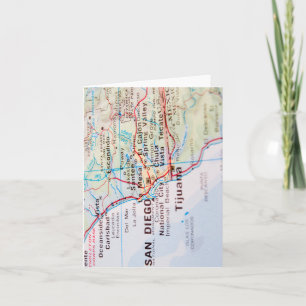 United States 1830 Historical Vintage Map Holiday Card