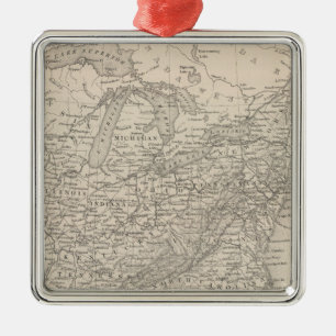 United States 19 Metal Tree Decoration