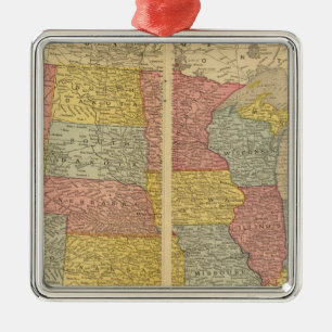 United States 21 Metal Tree Decoration