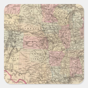 United States 24 Square Sticker