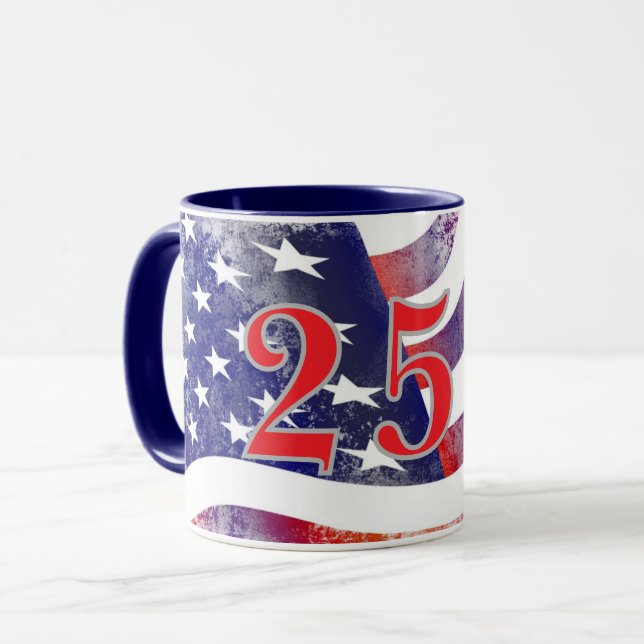 United States 250th Anniversary Flag Mug (Front Left)