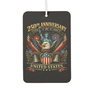 United States 250th Anniversary Patriotic Eagle Car Air Freshener