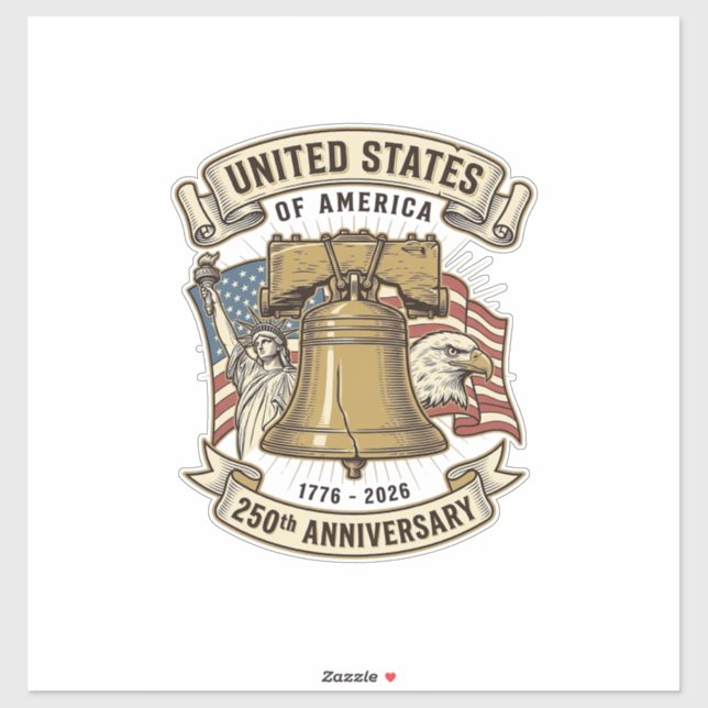 United States 250th Anniversary Patriotic Vector D (Sheet)