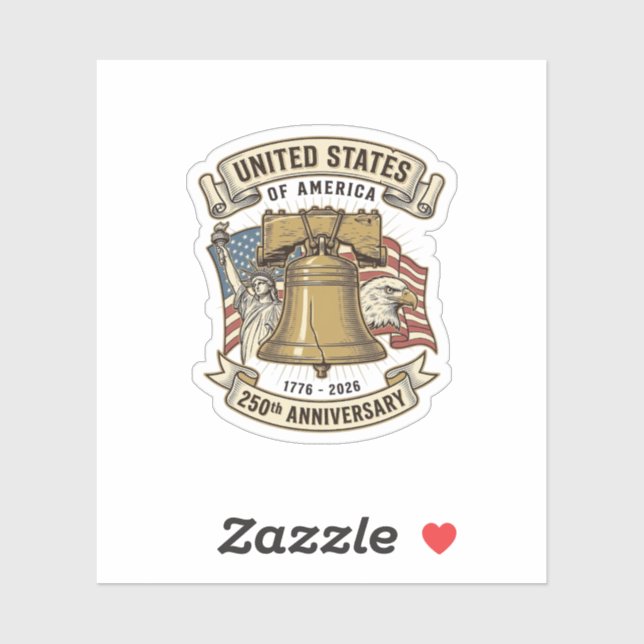 United States 250th Anniversary Patriotic Vector D (Sheet)