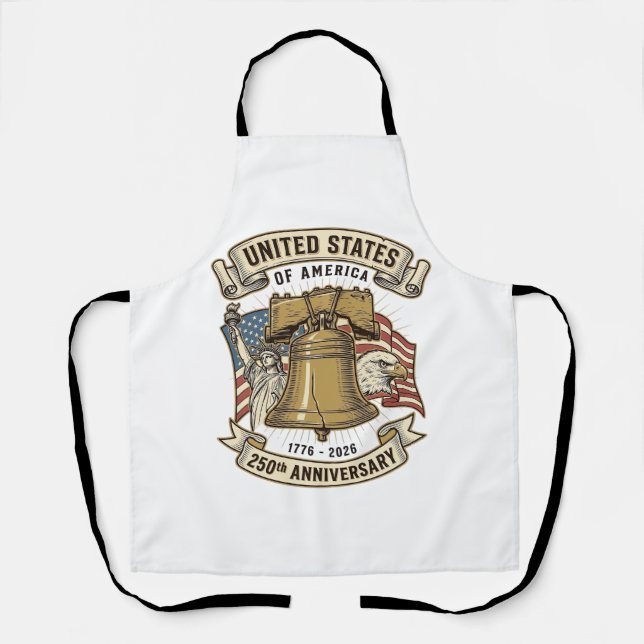 United States 250th Anniversary Patriotic Vector D Apron (Front)