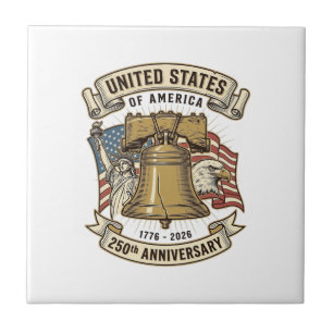 United States 250th Anniversary Patriotic Vector D Tile