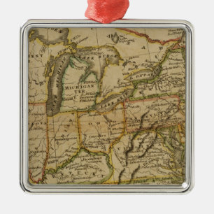 United States 2 Metal Tree Decoration