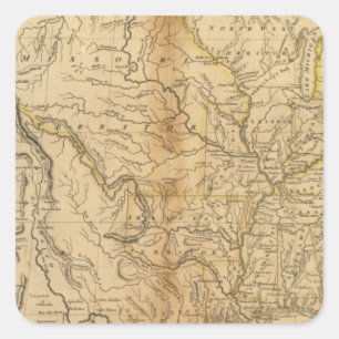 United States 34 Square Sticker