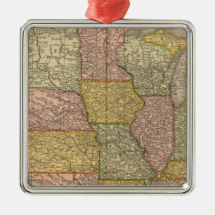 United States 35 Metal Tree Decoration