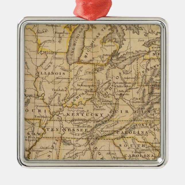 United States 5 Metal Tree Decoration (Front)