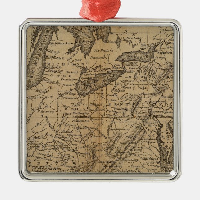 United States 5 Metal Tree Decoration (Front)