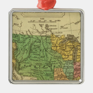 United States 6 Metal Tree Decoration