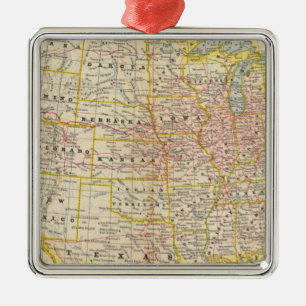 United States 7 Metal Tree Decoration