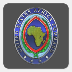 United States Africa Command Square Sticker