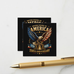 United States America 250th Anniversary Eagle Enclosure Card