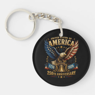 United States America 250th Anniversary Eagle Key Ring