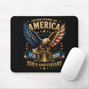 United States America 250th Anniversary Eagle Mouse Pad