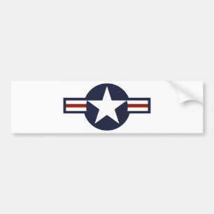 united states america country flag roundel symbol bumper sticker