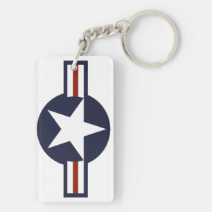 united states america country flag roundel symbol key ring