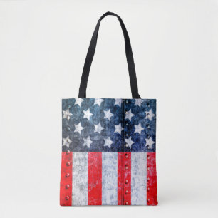 United States American Flag Tote Bag