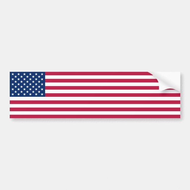 United States/American Flag, USA/US Bumper Sticker (Front)
