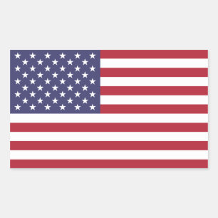 United States/American Flag, USA/US Rectangular Sticker